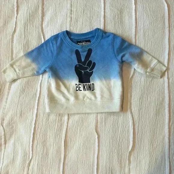 OshKosh  B'gosh & Carter's - Sweatshirt and navy pants. Size 6 months - Picture 2 of 6